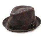 Fedoras Hats & Caps Stetson Mens Radcliff Leather Trilby Hat